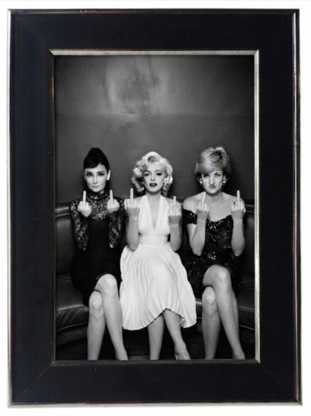 Addams Family Mortricia Marilyn Monroe's Aubrey Hepburn Princess Diana Funny Art